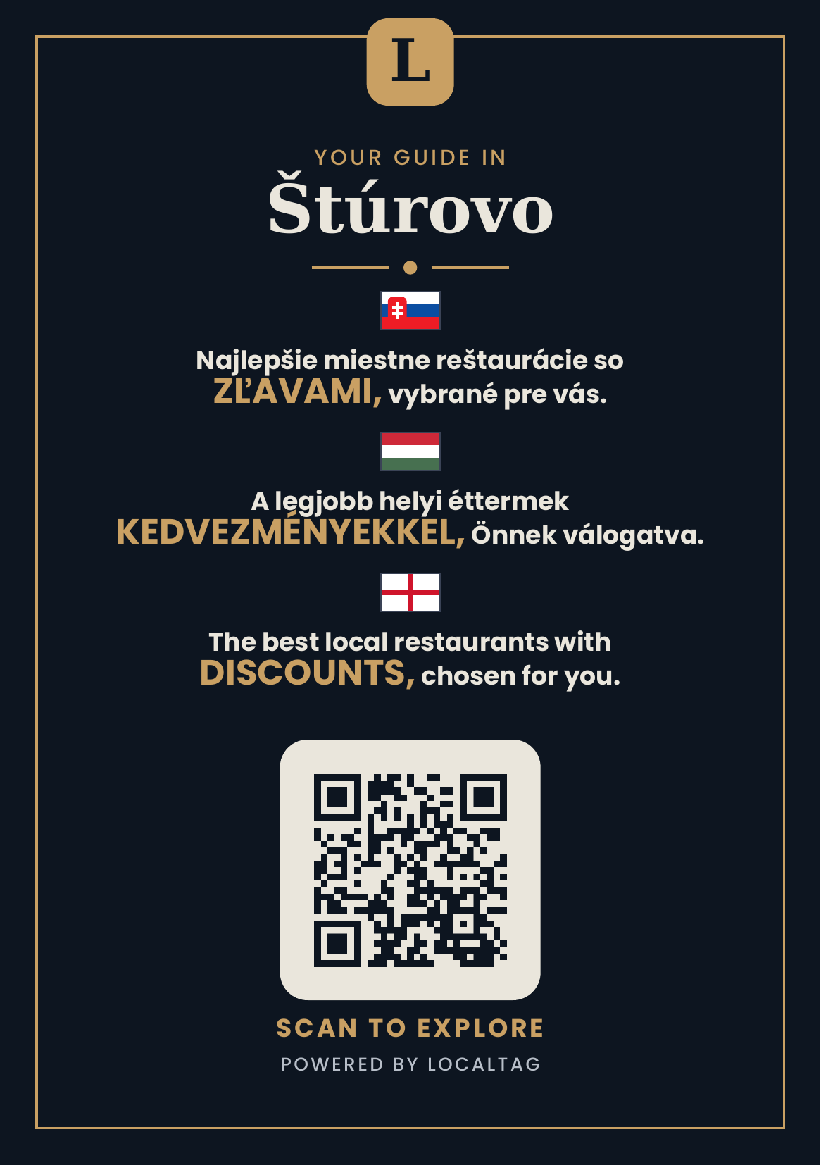 LocalTag table card design